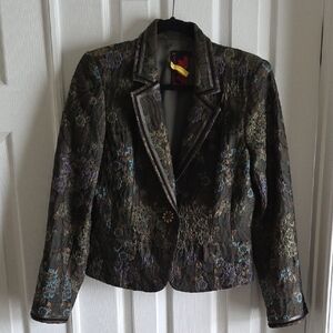 Floral Patterned Women's Blazer